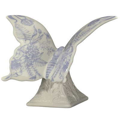 Papillon de 7 po sur piédestal avec dolomite