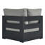 Chaise de coin modulaire en aluminium thermolaqué Modway Tahoe-95616650