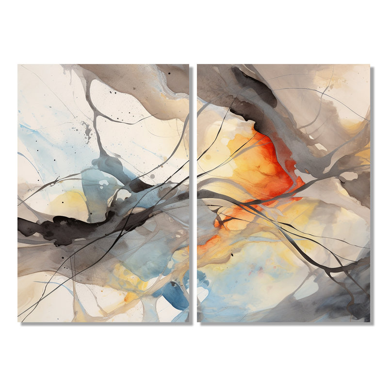 Cohleen - impressions sur toile modernes, Toile tendue, Ne s’applique pas, H 36 po x l 48 po