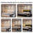 Meliz Modern Upholstered Bed Frame with 4 Bedside Drawers & Smart RGBW LED Lights, No Box Spring Needed, Easy Assembly,-1097573240-1099533959