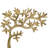 Metal Tree Silhouette Tealight Candle Holder - 12.5" - Gold