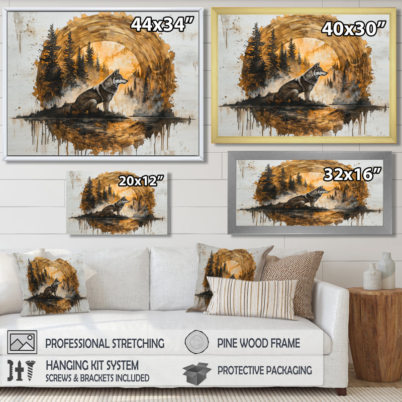 Geocomo - Animals Wall Art, H 12 po x l 20 po, Toile tendue, Ne s’applique pas