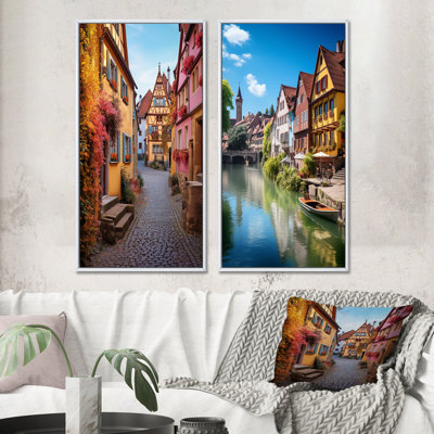 " Germany Rothenburg Street III " 2 - Pieces