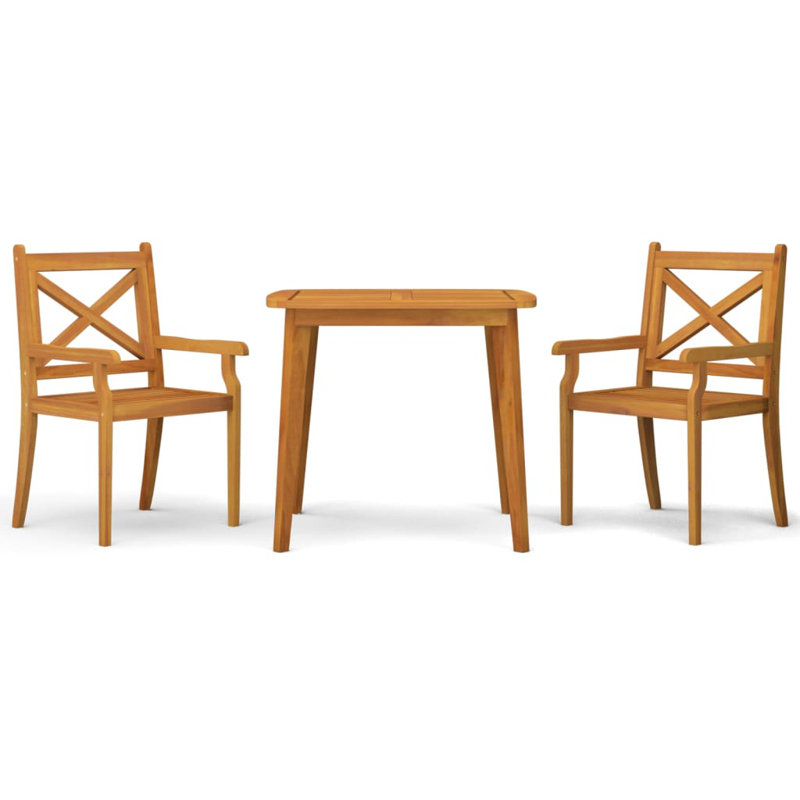 Ensemble repas d'extérieur carré L 33,5 po pour 2 personnes