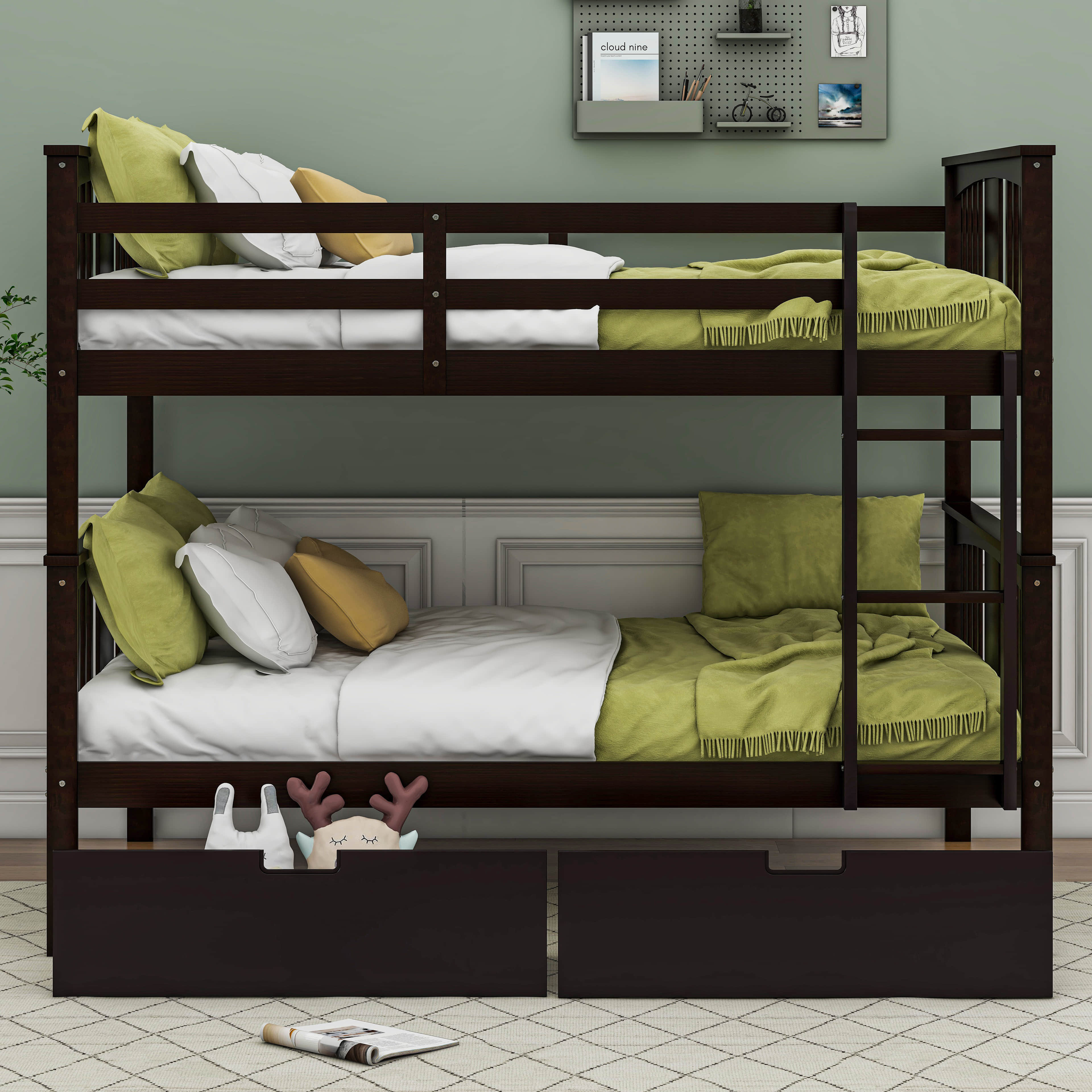 Harriet Bee Caryna Full over Full Bunk Bed - Wayfair Canada