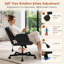 Chaise de bureau ergonomique en chenille moderne avec support lombaire réglable, pivotant à 360 °, accoudoirs pliables-512583450