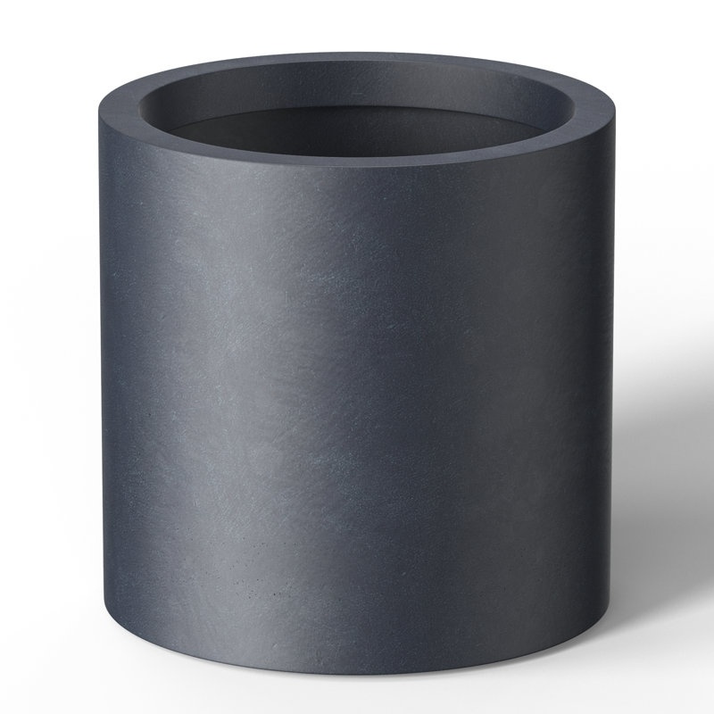 Skogh Handmade Pot Planter, 13" H x 13" W x 13" D, Granite Gray
