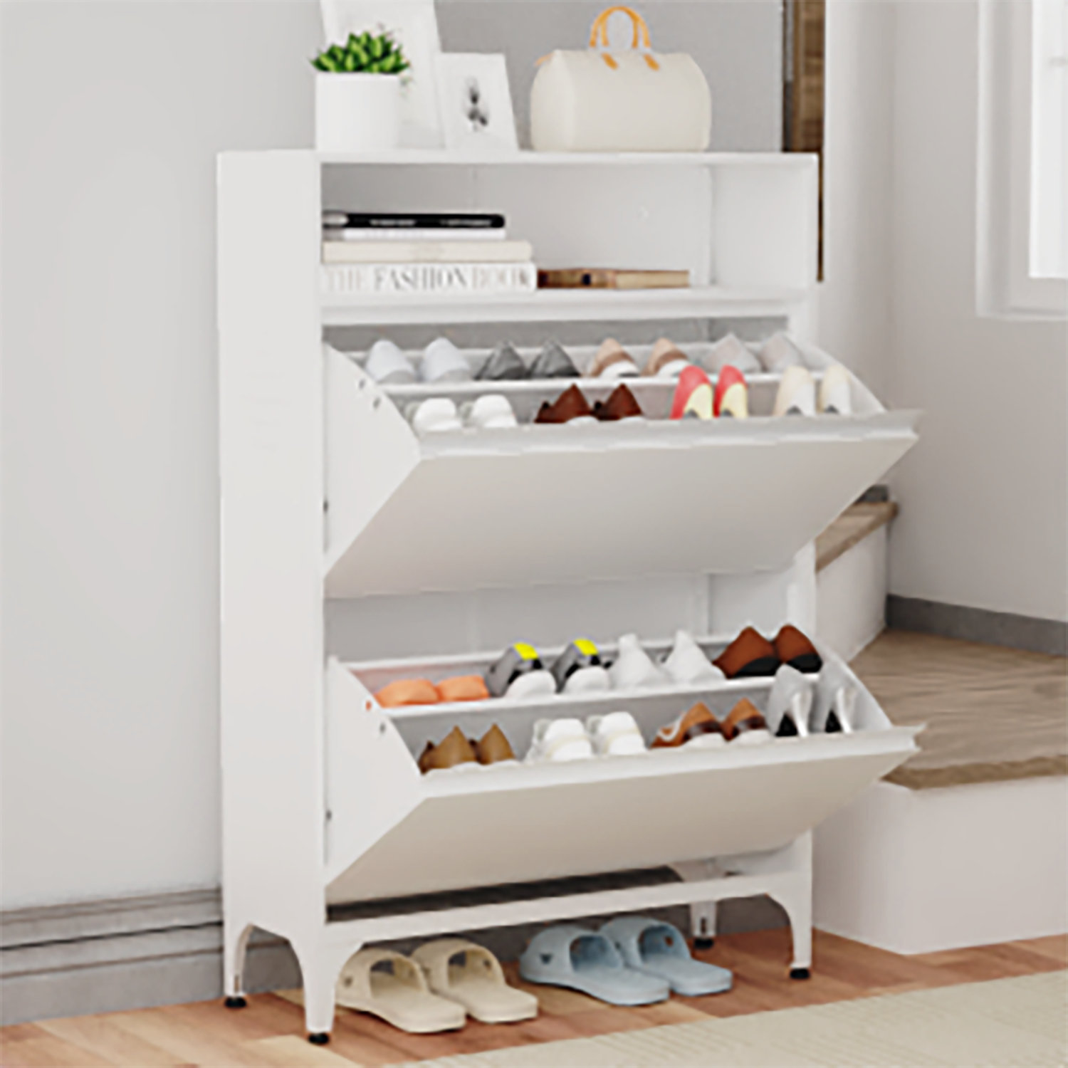 Brayden Studio® Cordera Shoe Storage Cabinet | Wayfair