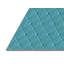 Tapis bleu sarcelle géométrique tissé à la machine-698312513