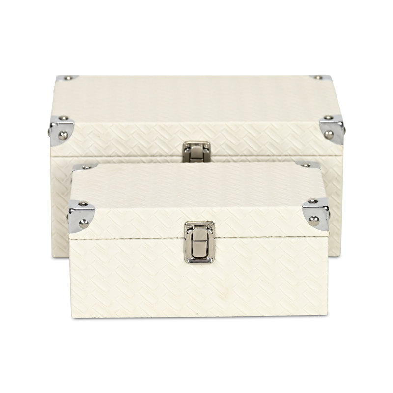 Ensemble de 2 boîtes de rangement Phenomenon, Blanc