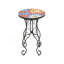 Table d'appoint en céramique French Country