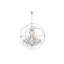 Lustre en forme de globe unique à 25 lumières avec détails en cristal Svante-22859138-22859135