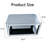Modern Glam 39.4" Mirrored 2-Tier Coffee Table with Rounded Edges & Open Storage For Living Room