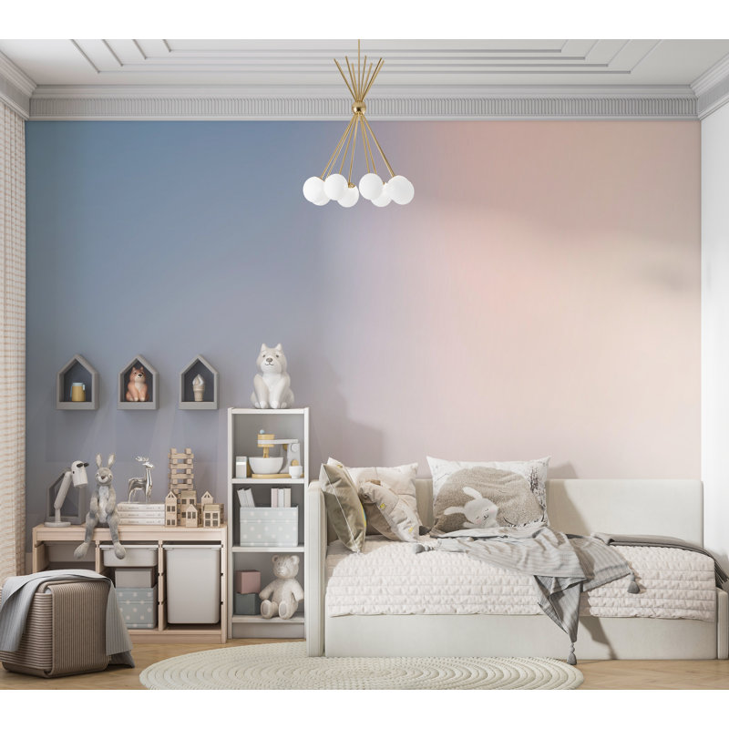 Papier peint de qualité supérieure - ciel pastel dégradé, L 96 po x l 120 po