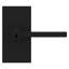 Satin Black Entry Door Lever