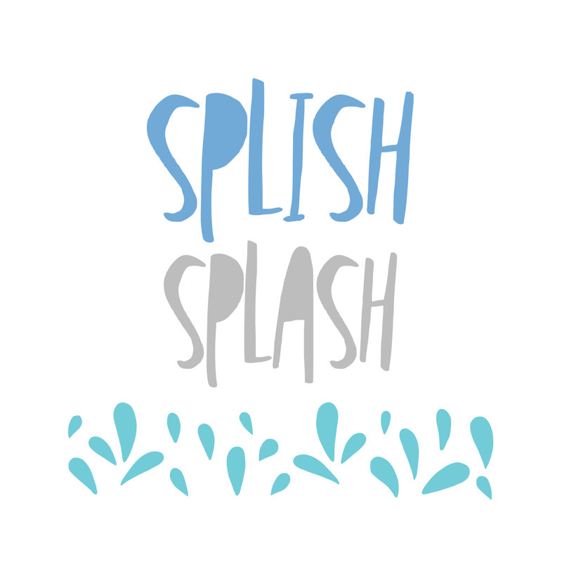Splish Splash 2 - Wrapped Canvas Print, 122cm H x 122cm W x 3.8cm D