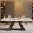 Luxury Extendable Sintered Stone Dining Table Set With 8 Upholstered Dining Chairs-1845698367-1846171448