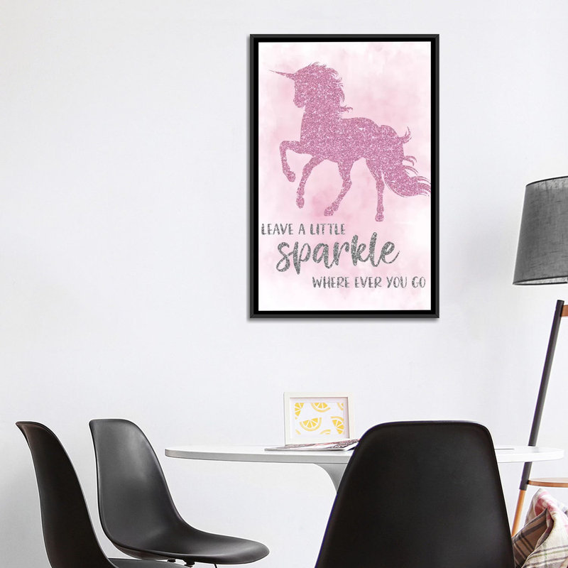 Art sparkle, H 40 po x l 26 po x P 1,5 po, Toile avec cadre noir