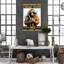 «Bear I Drink Coffee I Hike» - Reproduction d'art graphique sur toile tendue 1 pièce-2022311663