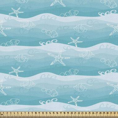 Fishing Theme Sofa Upholstery Fabric by the Yard, Angling and Camping  Elements Rods Bags Tents Fishes and Boats, Decorative Fabric for DIY & Home  Accents, 5 Yards, Pastel Green Multicolor by Ambesonne 