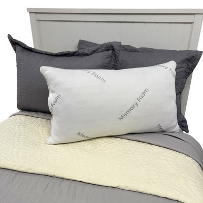 Windridge Memory Foam Medium Cooling Pillow, Standard/Queen Pillow:  16" x 28"