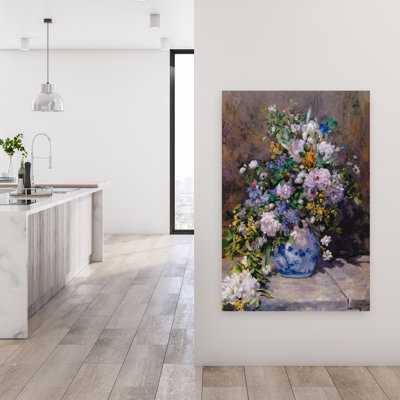 «Spring Bouque», impression d'art classique orchidée chorale contemporaine colorée