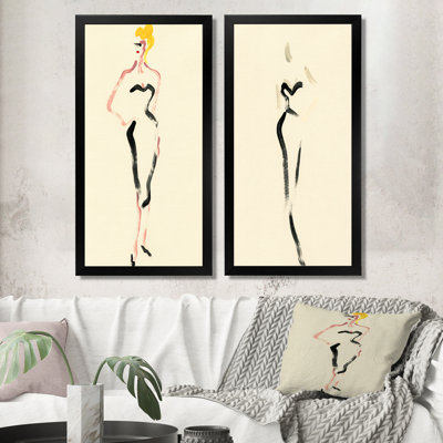 «Fashion Woman», impression sur toile 2 pièces