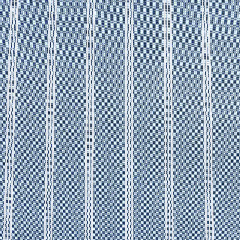 Tommy Hilfiger Printed Percale Cotton Sheet Set, Full Sheet Set with 2 Pillowcases, Blue Striped