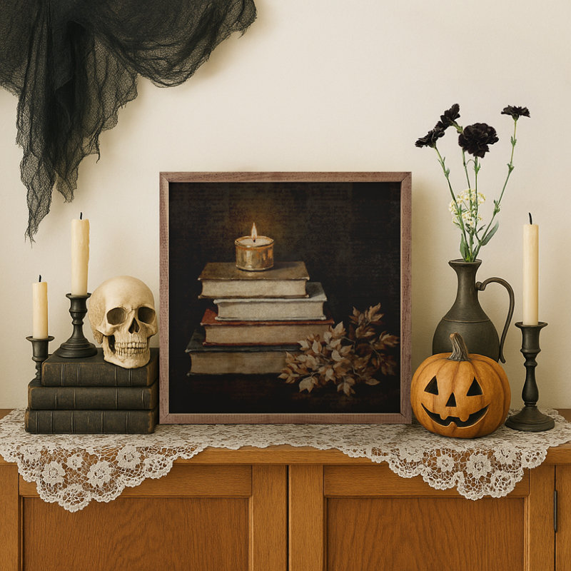 Livres floraux d'automne, H 16 po x l 16 po