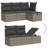 Vidaxl Garden Sofa Set Poly Rattan Large Removable Covers