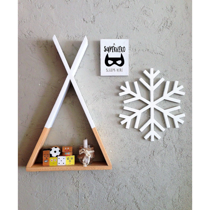 Décoration murale en bois, Blanc