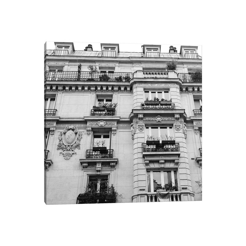 Paris Architecture by Bethany Young - Print on Canvas, Wrapped Canvas, 93.98cm H x 93.98cm W x 3.81cm D