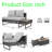 Outdoor Patio Sofa Set With Adjustable Reclining Backrest, Extendable Coffee Table With Ice Bucket, And Plush Cushions Weather-Resistant Wicker Sectional Sofa For Garden-522433048