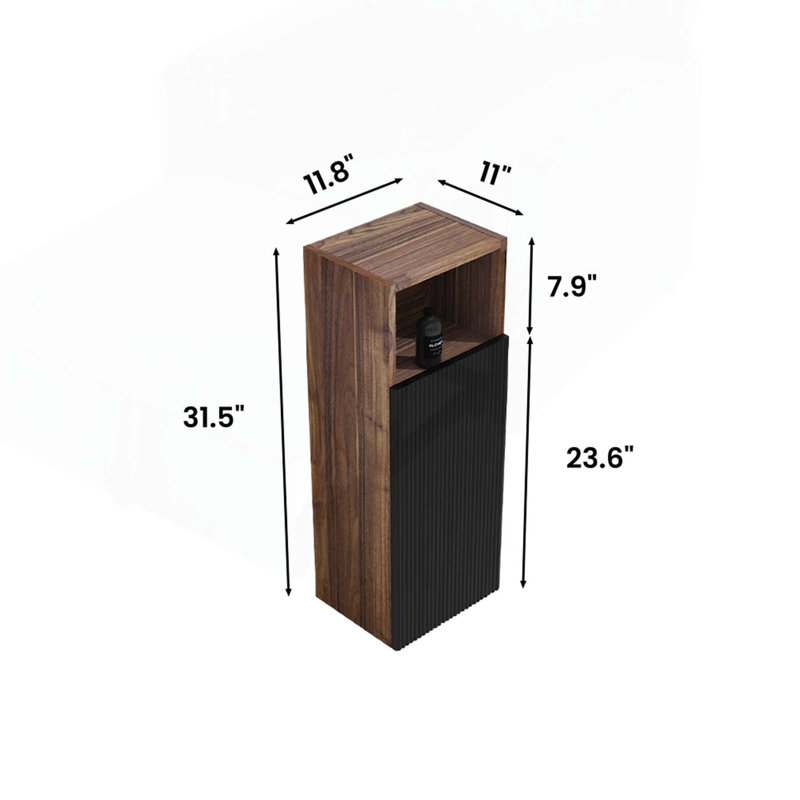 Charmante armoire de salle de bain murale avec textures élégantes et rangement intelligent