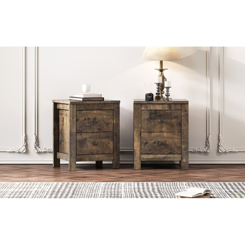 Table de chevet en bois Farmhouse