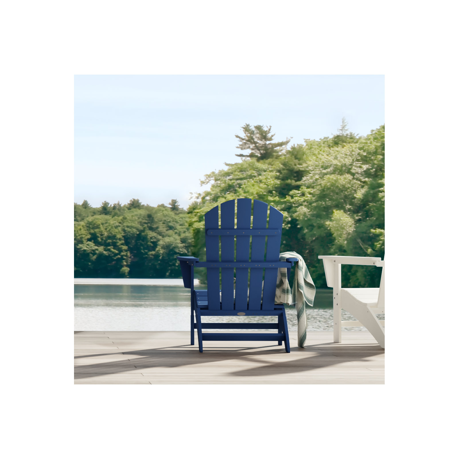 Nautical Adirondack Chair, Navy