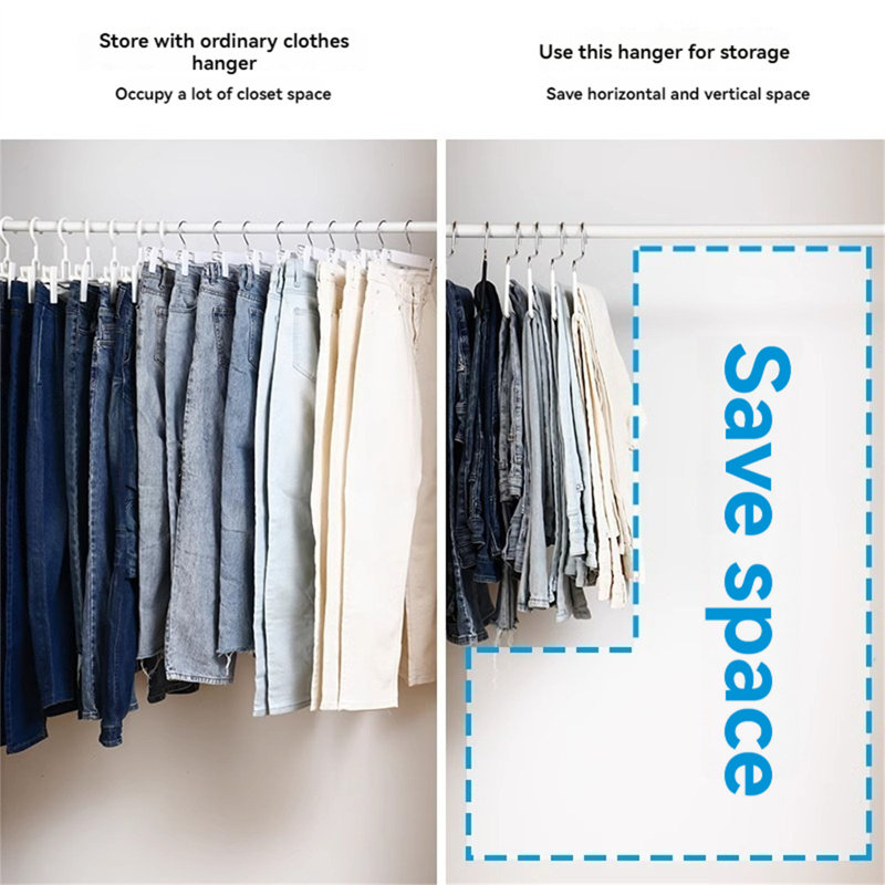 Cintre à double rangée pour pantalons antidérapants, 5