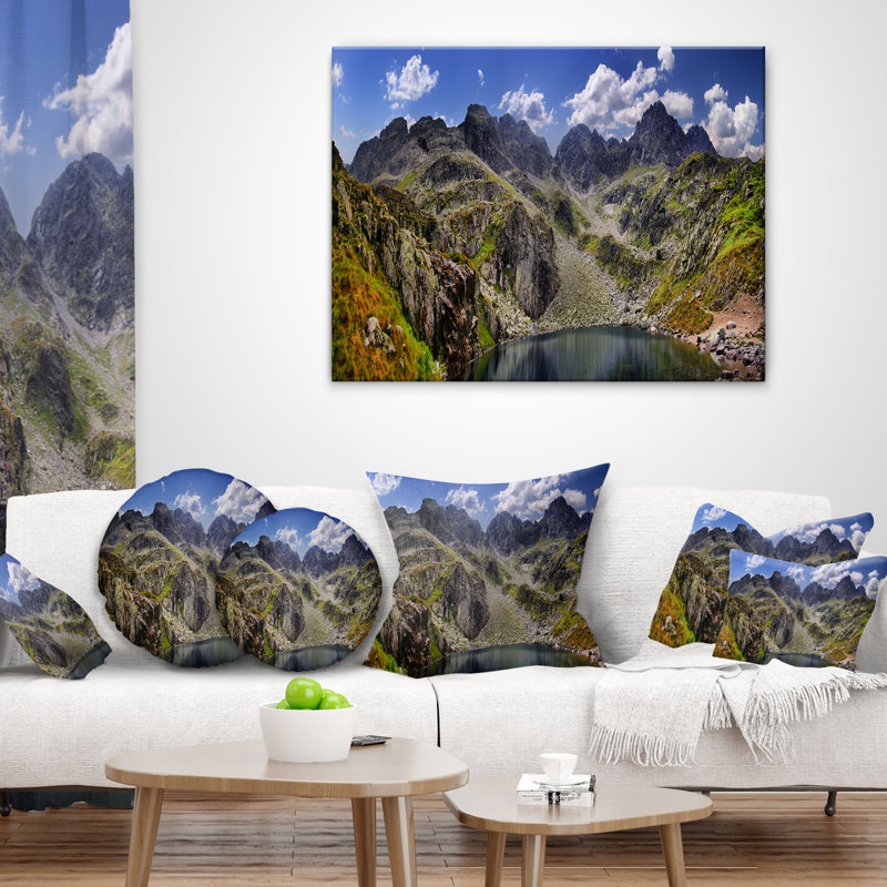 Coussin décoratif «Design Tatra Mountains Panorama» Designart
