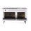 Cuisinière à double combustible ILVE Professional Plus II 60, 8 brûleurs scellés, plaque chauffante