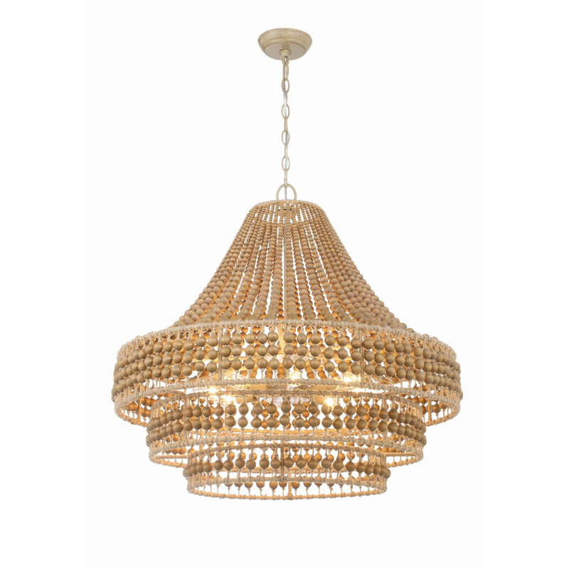 8 - Light Dimmable Tiered Chandelier