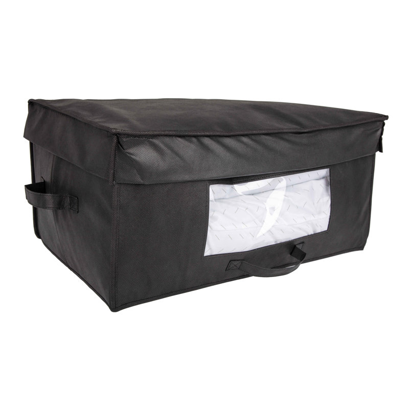 Rangement sous le lit en tissu, Noir
