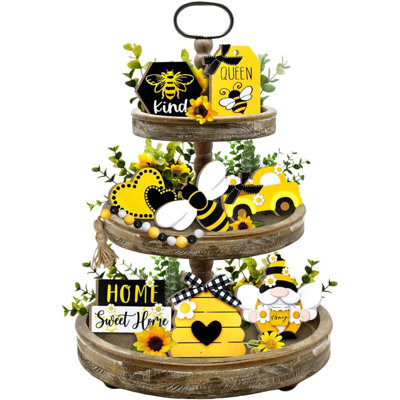 Bee Tiered Tray Decor