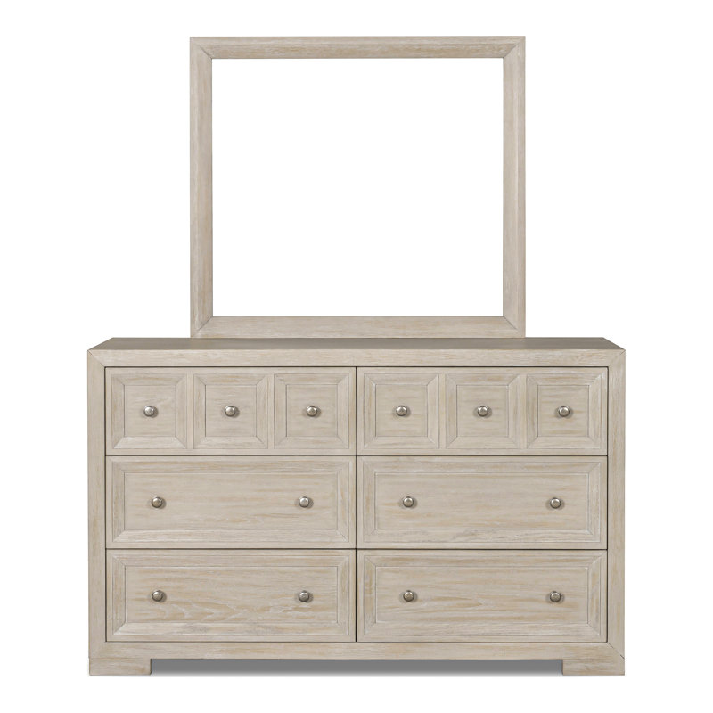 Ensemble de chambre à coucher 6 pièces Schell, Beige, Très grand