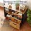 Pariksit en bois 3 tiroirs 31,5 po avec table d'appoint plate-12357816