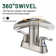 Centerset 2-Handle Waterfall Bathroom Faucet with Drain Assembly