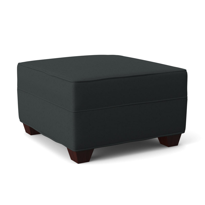 Phillips 26" Wide Rectangle Standard Ottoman, Empire Mahogany, Ridgecrest Midnight