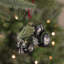 Ornement de Noël 4 po en forme de tracteur avec arbre