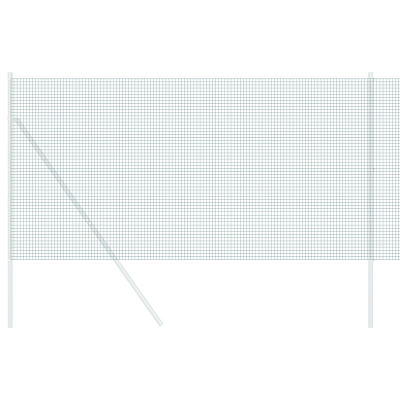Welded Wire Fence Galvanised Steel, 140cm H x 5000cm W, Green