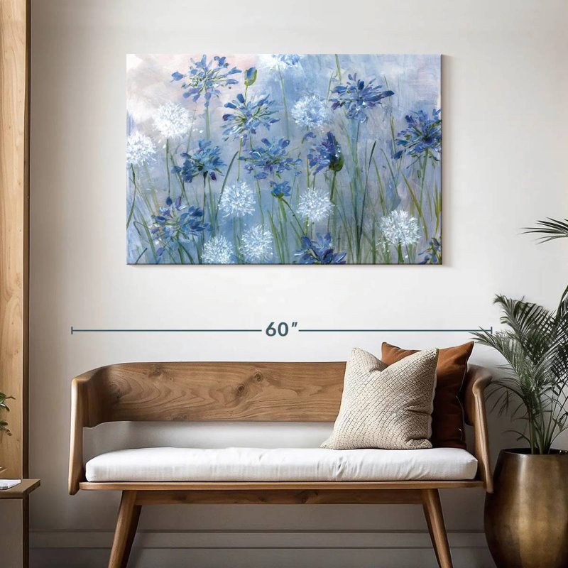 Harnek Dandelion And Agapanthus, 30" H x 45" W