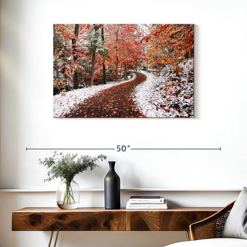 Alvord, forêt d'automne et d'hiver, H 24 po x l 36 po